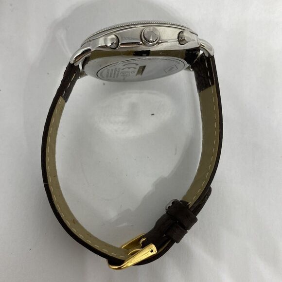 Fossil FTW1202 Women's Brown Leather Silver Analog Dial Hybrid Smartwatch XX768 - Picture 11 of 12